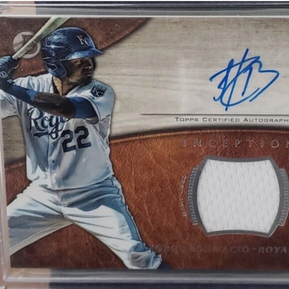 2014 Bowman Inception - Autographed Relics #AR-JB Jorge Bonifacio - Picture 1 of 2